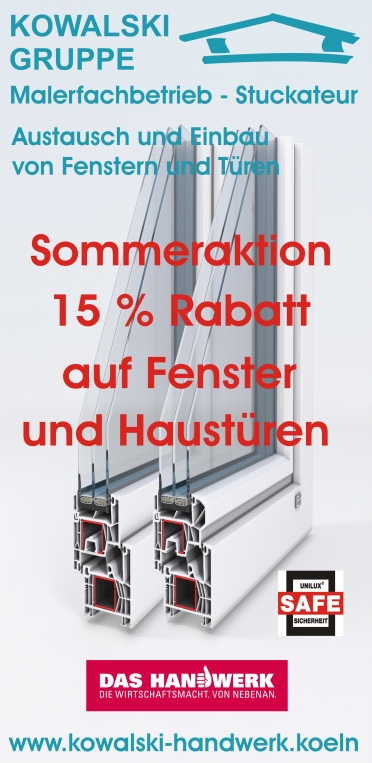 Kowalski Gruppe Handwerk Fenster Aktion 2016